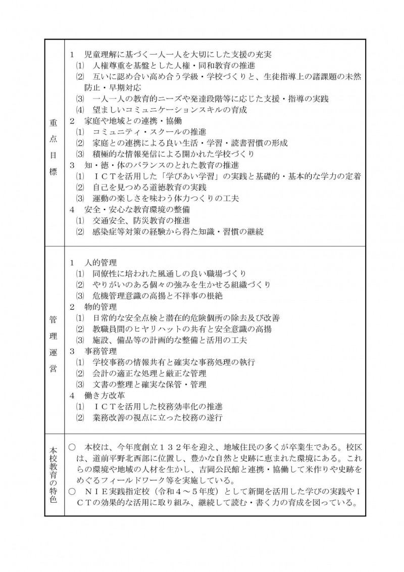 ★R6 教育計画(吉岡小) R6.04-02